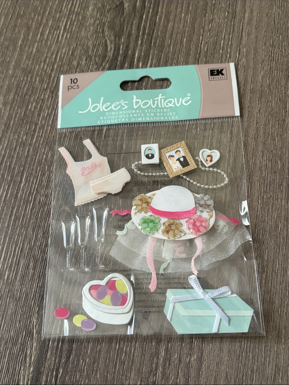 ❤️$7 Jolee's Boutique Wedding Shower Dimensional Stickers